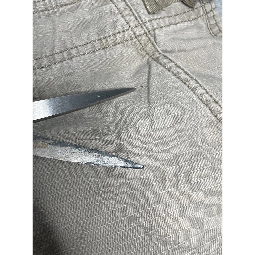 North‎ Face Shorts Mens 36 Beige Cargo Zip Pockets Rip Stop Outdoors Hiking